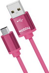 фото Usb кабель nobby practic microusb 1 м 2а dt-005 розовый 0204nb-005-001