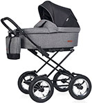 

Коляска 2 в 1 Riko BASIC BELLA LUX CLASSIC, 01 темно-серый
