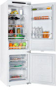 Встраиваемый двухкамерный холодильник Hiberg RFCB-350 NFW холодильник hiberg rfq 500dx nfgw белый