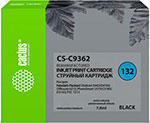Картридж струйный Cactus (CS-C9362) для HP Officejet 6313/6315/Photosmart C3183, черный картридж cactus cs c9361 136 для hp deskjet 5443 d4163 officejet 6313 photosmart 2573 c3183 трехцветный