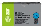 

Картридж струйный Cactus CS-3ED67A 712 голубой (29мл) для HP DJ T230/630