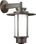 Уличный настенный светильник Odeon Light NATURE, белый/коричневый (4047/1W)