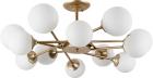 

Потолочная люстра Arte Lamp МАТОВОЕ ЗОЛОТО (A2703PL-12SG), Золотой/белый