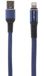 

Кабель Red Line Flat, USB - Lightning, синий (УТ000015527)
