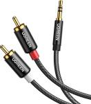 

Кабель Ugreen AV116 (10749) 3.5 mm Male to 2 RCA Male, Cable, 1 метр, черный