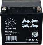Аккумулятор стартерный для мототехники SKN YTX14-BS (12V/12Ah/200A ) [CT 1214YTX14H-BS]