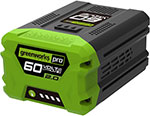 

Литий-ионная аккумуляторная батарея Greenworks 60 V G 60 B2 2918307