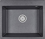 Кухонная мойка Granula GR-6001 кварцевая 415*490 мм черный кухонная мойка granula gr 6501 кварцевая оборачиваемая 650 500мм черный