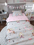 

Комплект в кроватку Amarobaby TIME TO SLEEP СКАЗКА серый 3 предмета 1 5 спальный AMARO-3403-SkS