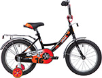 

Велосипед Novatrack 16'' URBAN чёрный багажник хром