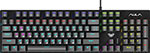 Игровая механическая клавиатура  AULA с подсветкой S2022 клавиатура oem для ноутбука lenovo g505s z510 черная с подсветкой c серебристой рамкой