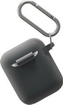 Чехол для наушников Moonfish MF-APC-002 (для Apple Airpods, с карабином, цвет серый) наушник pocket наушников earbud хранения сумку зарядное устройство жесткий держатель чехол