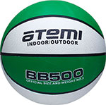 Мяч баскетбольный Atemi размер 5, резина, 8 панелей, BB500, окружность 68-71 см, клееный мяч волейбольный torres set tpu клееный 12 панелей р 5
