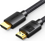 Кабель  Ugreen HDMI-HDMI, 2.0, 4K, 2 м (40101) сзу ugreen nexode usb a 2 usb c 140w gan кабель usb c 2 м 90549