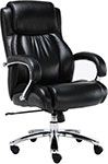 Кресло Brabix PREMIUM ''Status HD-003'', нагрузка до 250 кг, рециклированная кожа, хром, черное, 531821 кресло brabix grand ex 500 натуральная кожа черное 530861