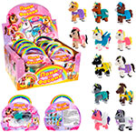 Тянущаяся фигурка 1 Toy Пони на фасоне (пони тянущиеся в костюмчиках), 10 см, 12 видов, пакет с окном, 12 шт в д/б занимательные задания для девочек