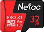 Карта памяти microSD Netac P500 PRO, 32 GB (NT02P500PRO-032G-S) карта памяти netac microsdhc p500 pro 16gb nt02p500pro 016g s
