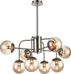 

Люстра подвесная Vele Luce Verona VL5015L08, Янтарный/никель