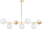 

Подвесной светильник Lumina Deco Fredica LDP 6030-7 GD, Белый/золотистый