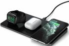 

Беспроводное зарядное устройство Satechi Trio Wireless Charging Pad, для телефона, часов и наушников, серый космос (ST-X3TWCPM)