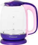 Чайник  Starwind SKG1513 1.7л. 2200Вт фиолетовый/розовый