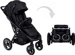 Прогулочная коляска Sweet Baby Suburban Compatto Black (Air) коляска прогулочная inglesina electa с накидкой на ножки ag50p0shb