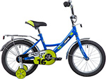 

Велосипед Novatrack 16'' URBAN синий багажник хром.