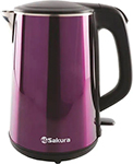 Чайник электрический Sakura SA-2156MP с двухслойным корпусом 1.8л чайник электрический sakura sa 2147p 1 8 л серебристый фиолетовый