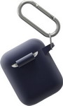 Чехол для наушников Moonfish MF-APC-003 (для Apple Airpods, с карабином, цвет темно-синий) наушник pocket наушников earbud хранения сумку зарядное устройство жесткий держатель чехол
