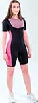 Костюм-сауна для похудения CleverCare женский размер XL черный с розовым (PC-08PXL)