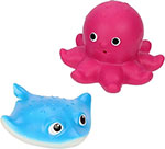 Набор игрушек для купания Весна №3 осьминог скат многоцветный В3759