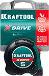 

Рулетка с ударостойким обрезиненным корпусом Kraftool X-Drive 5 м / 19 мм