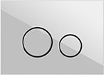 Кнопка  Cersanit TWINS для LINK PRO/VECTOR/LINK/HI-TEC стекло белый 64116