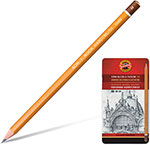 Карандаши чернографитные Koh-I-Noor Art, набор 12 штук, без резинки, металлическая коробка, 8В-2H (1502012008PL) карандаши двусторонние maped colorpeps duo 12 штук 24 цвета трехгранные 829600