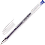 Ручка гелевая Brauberg Jet, синяя, КОМПЛЕКТ 12 штук, линия письма 35 мм, (880207) ручка гелевая staff basic gp 789 синяя комплект 50 штук линия 0 35 мм 880415