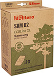 Набор пылесборников Filtero SAM 02 ECOLine XL,10 шт. набор пылесборников filtero flz 04 6 xxl pack экстра