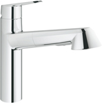 фото Смеситель для мойки grohe eurodisc cosmopolitan с выдвижной лейкой 32257002