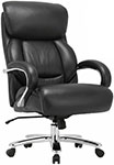 Кресло Brabix PREMIUM ''Pride HD-100'', НАГРУЗКА до 250 кг, натуральная кожа, черное, 531940