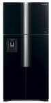 Двухкамерный холодильник Hitachi R-W660PUC7 GBK черное стекло двухкамерный холодильник hitachi r vg540puc7 ggr серое стекло