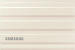 Внешний накопитель SSD Samsung T7 Shield, 1.0 Tb, beige (MU-PE1T0K/WW) накопитель ssd samsung 870 qvo series 2tb mz 77q2t0bw