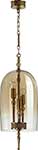 Люстра подвесная Odeon Light NEO BELL, бронзовый/коньячный/стекло (4892/3) винтаж бронзовый кварцевый шаровое стекло карманные часы ожерелье