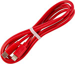 Дата-кабель mObility Type-C - Lightning, 3 А, красный кабель nomad universal kevlar lightning type c micro usb 1 5м nm01012b00