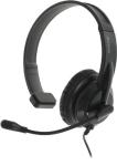 Компьютерная гарнитура A4Tech HU-11, черный, 2 м, накладные, USB (HU-11/USB/BLACK)