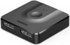 

Разветвитель двунаправленный Ugreen CM430, DisplayPort Bi-directional Switch, длина кабеля 1 м, черный (60622)