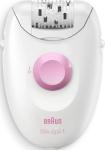 Эпилятор Braun S1 SE 1-010 белый/розовый, с насадкой для чувствительных зон (5316)