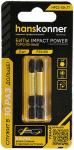 Биты Hanskonner PZ2x50 мм, ImpactPower, торсионные, 2 шт (HPZ2-50-2T)