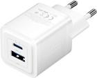 

Сетевое зарядное устройство Vention на 2 порт USB С+A, GaN, 30W, белый (FEQW0-EU)
