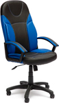 фото Кресло tetchair twister (кож/зам черный синий pu c-36-6/pu c 36-39)