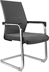 фото Кресло riva chair d818 серая сетка на полозьях