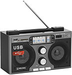 Радиоприемник портативный Сигнал БЗРП РП-306 черный USB SD портативный радиоприемник max mr 400 серебро